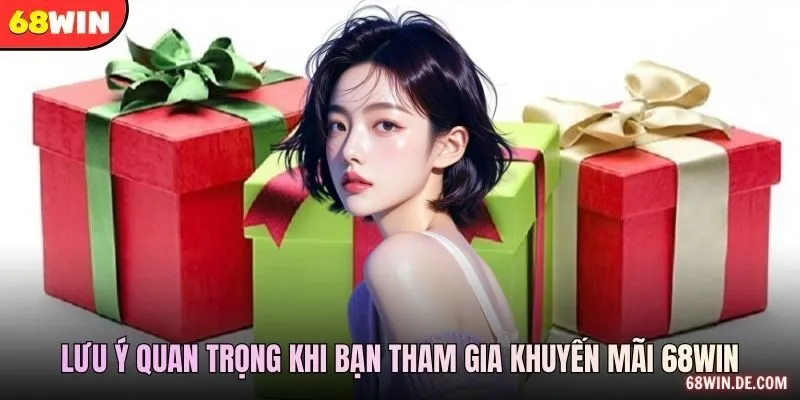 Lưu ý quan trọng khi bạn tham gia khuyến mãi 68WIN